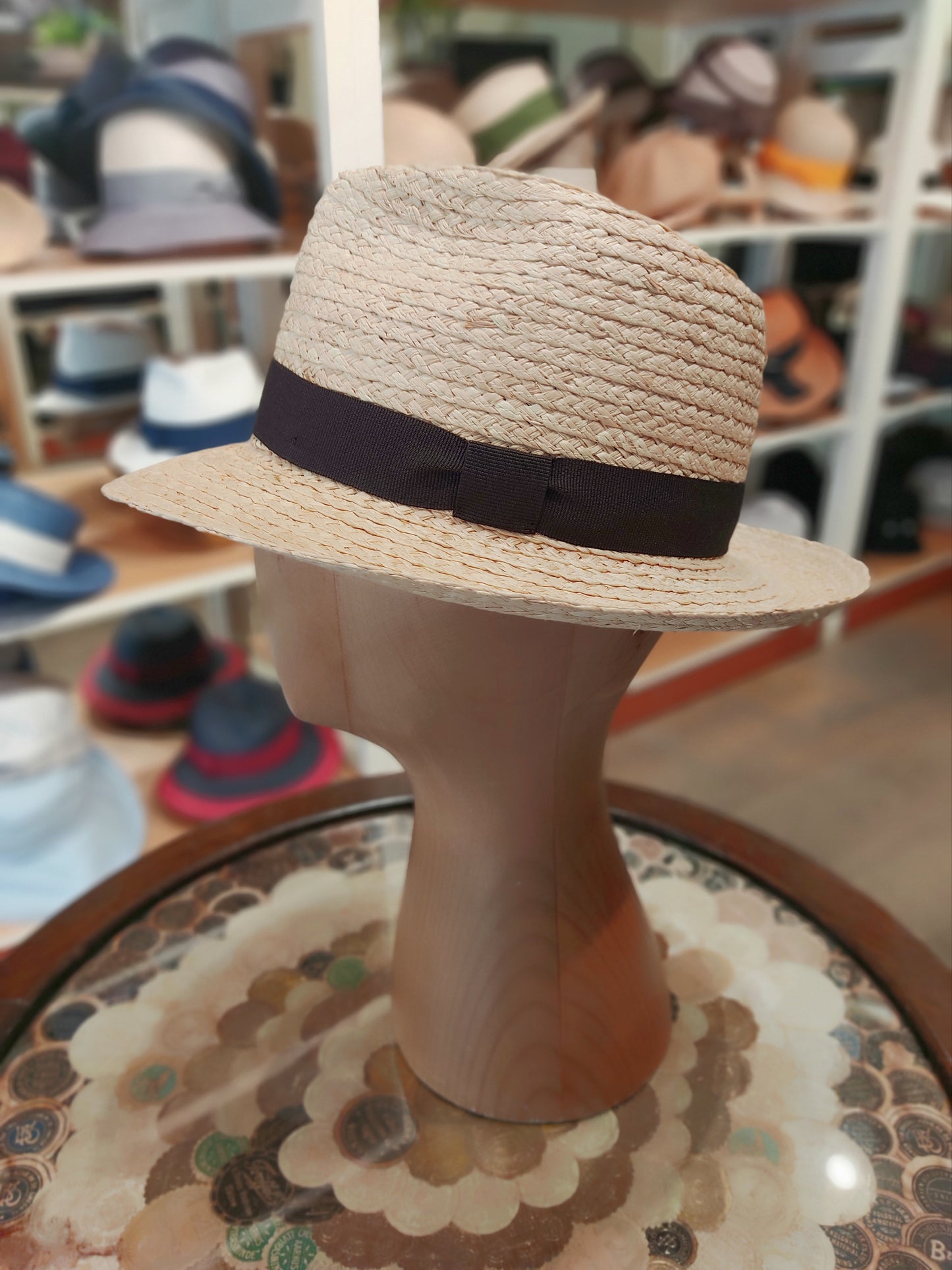 Fine braid fedora