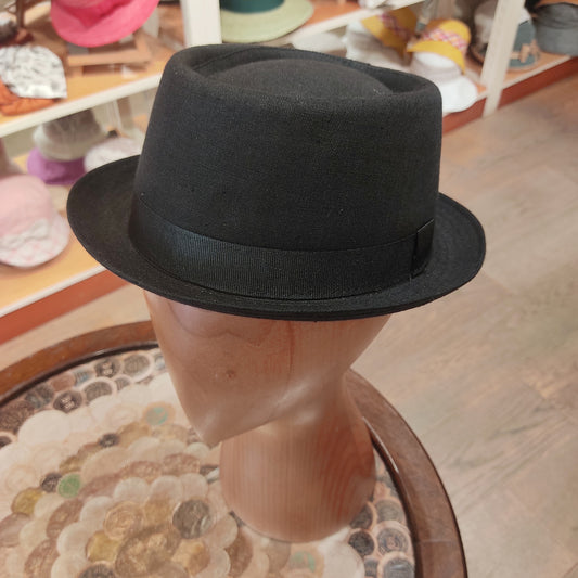 Pork pie lino nero
