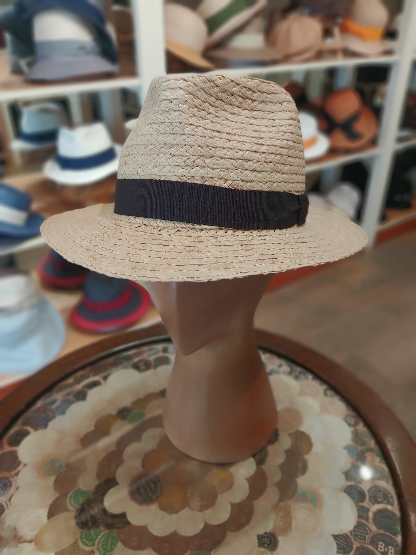 Fine braid fedora