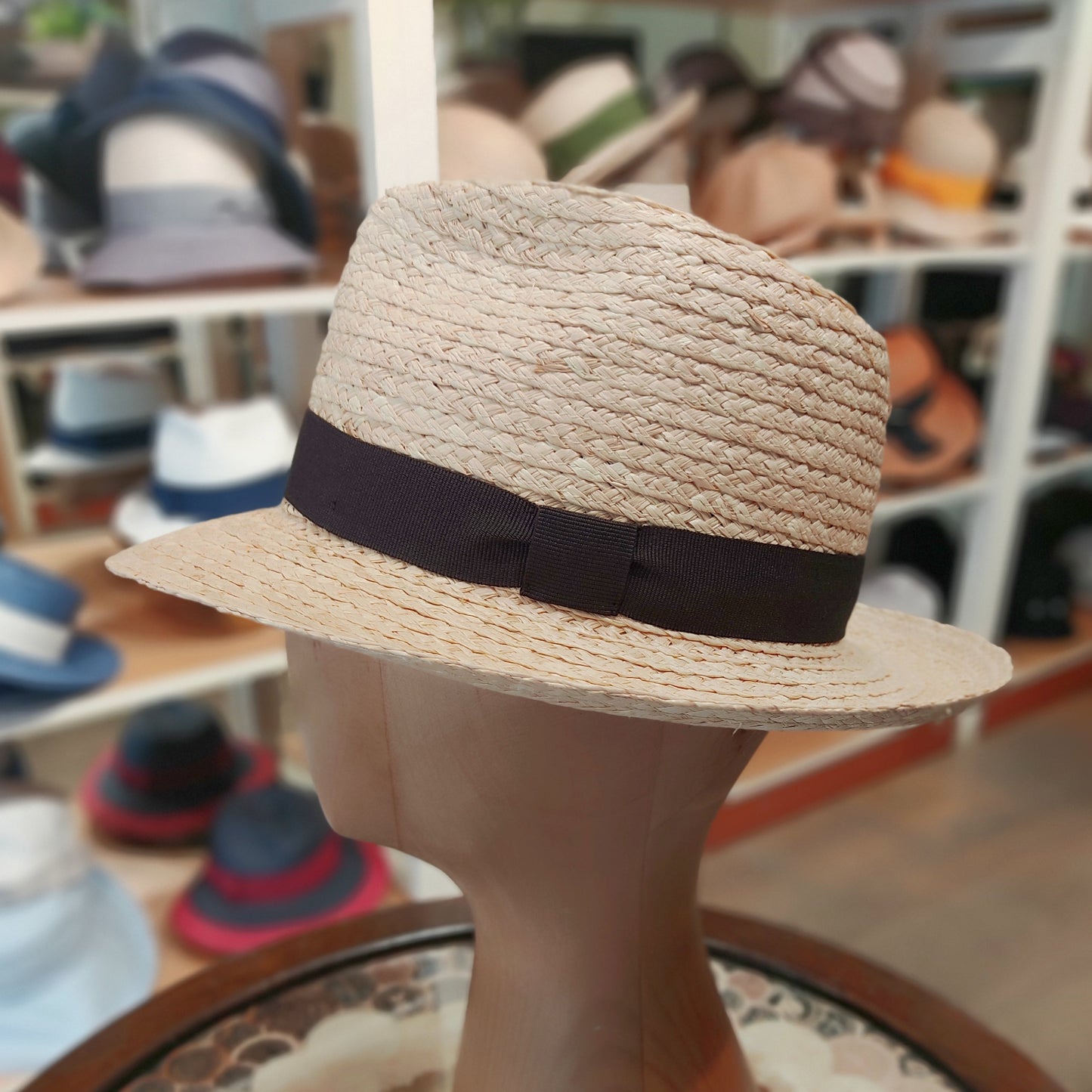 Fine braid fedora
