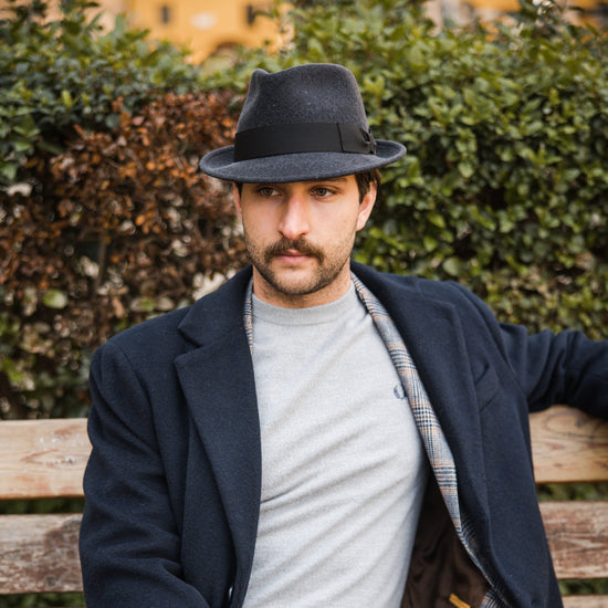 Cappello Trilby In Feltro Di Lana – Made In Italy, Taglia 60 Cm, Marrone - 3